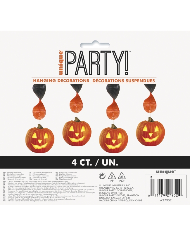 Deco Colgante Calabaza Brillante 45,7cm