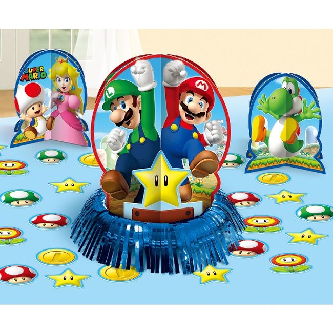 Kit de decoración para mesa de Super Mario