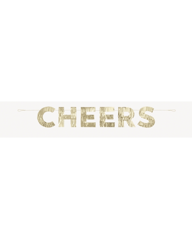 Guirnalda Cheers Flecos Oro 1,22m