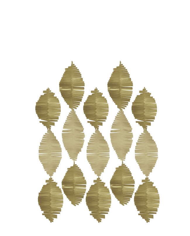 Deco Colgante Serpentina Oro 1,83m Tisu