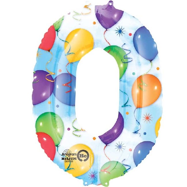 For Numero 0 Balloons &amp; Streamers ***OFERTA DTO NO ACUMULABLE