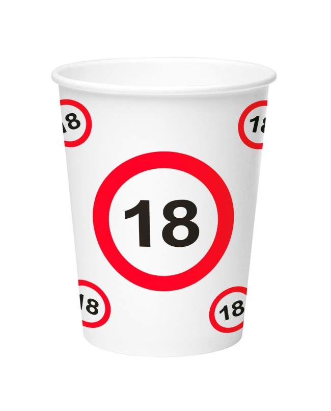 Vasos 250ml Señal Trafico Nº 18
