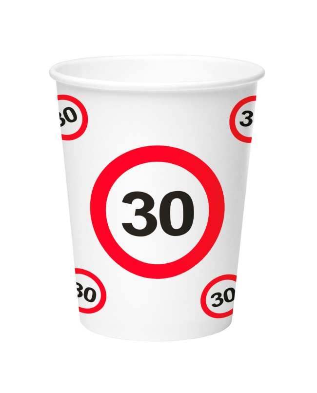 Vasos 250ml Señal Trafico Nº 30