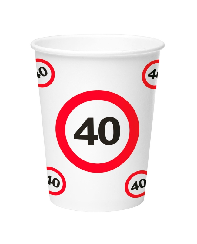 Vasos 250ml Señal Trafico Nº 40