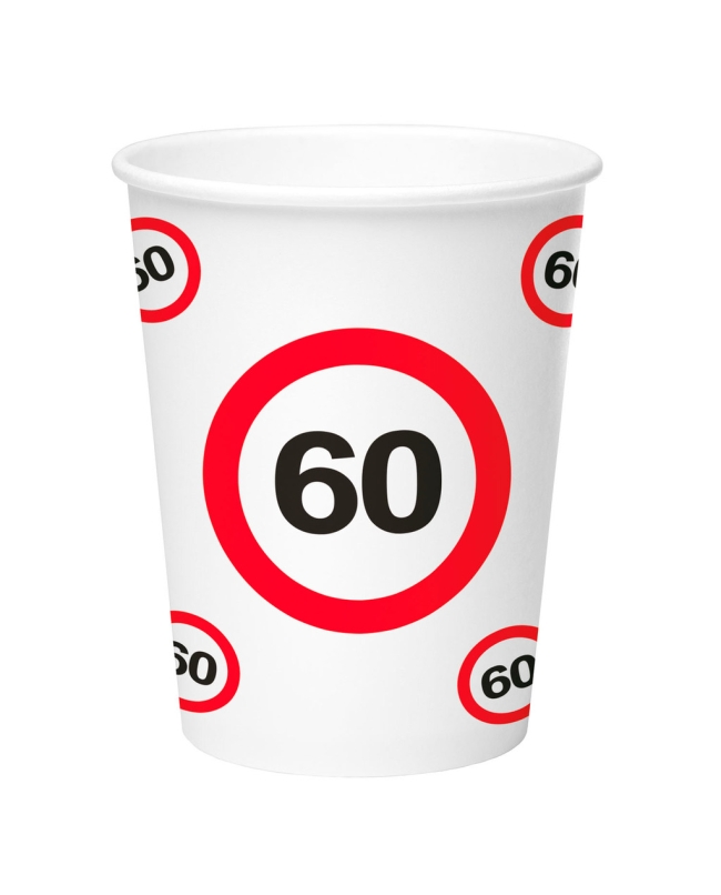 Vasos 250ml Señal Trafico Nº 60