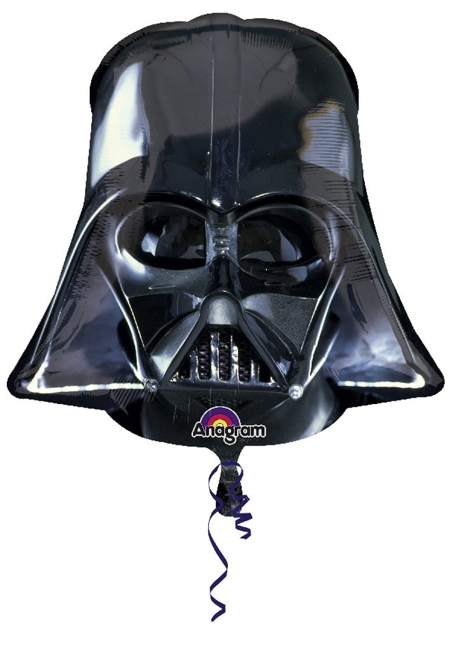 Globo Superforma Casco de Darth Vader Star wars - 63cm metalizado