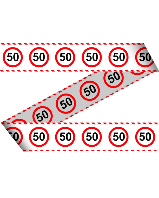 Cinta Advertencia Señal Trafico Nº 50 Plastico 15m