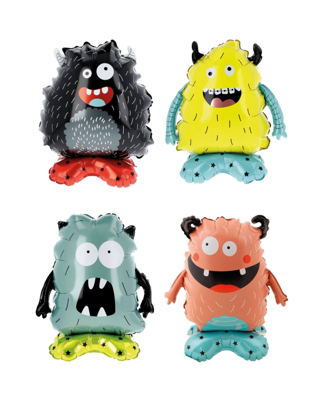 Globos Forma Foil Pie Monstruos 35cm
