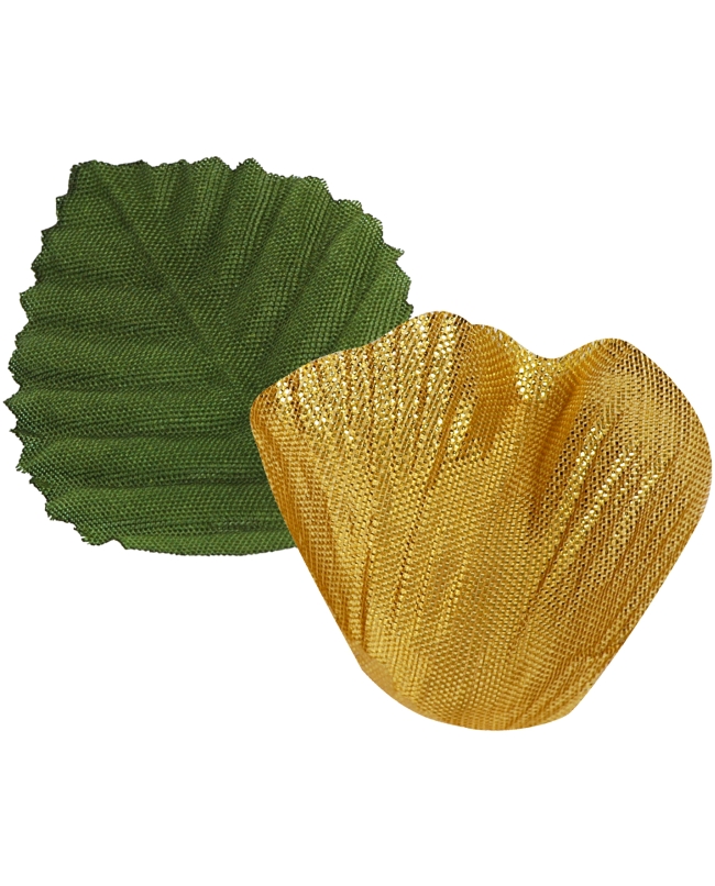 Petalo Metal Oro 5 X 4.6cm Tela ***OFERTA DTO NO ACUMULABLE
