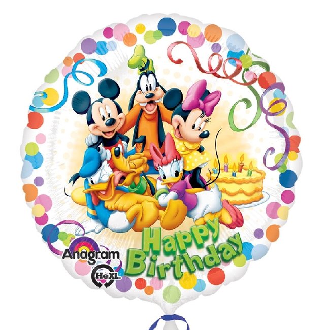 18&quot;/45cm MICKEY Y AMIGOS BDAY (EMPAQUETADOS)