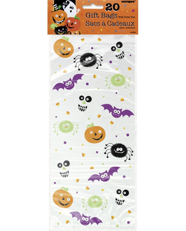 Bolsas Celofan Calabazas Y Murcielaod