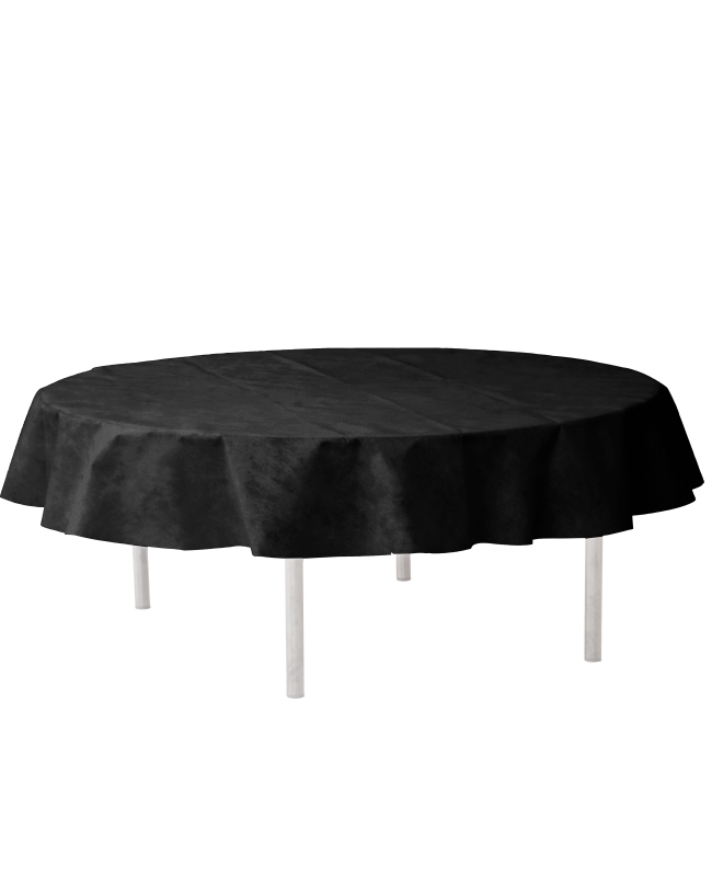Mantel Harmony redondo Negro 240cm Tela opaca polipropileno no tejido 80gr/m2 ***OFERTA DTO NO ACUMULABLE