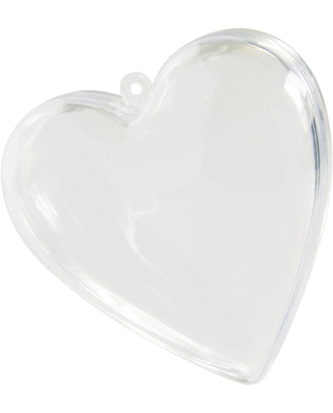 Contenedor Corazon Transparente 8X8cm Pvc ***OFERTA DTO NO ACUMULABLE