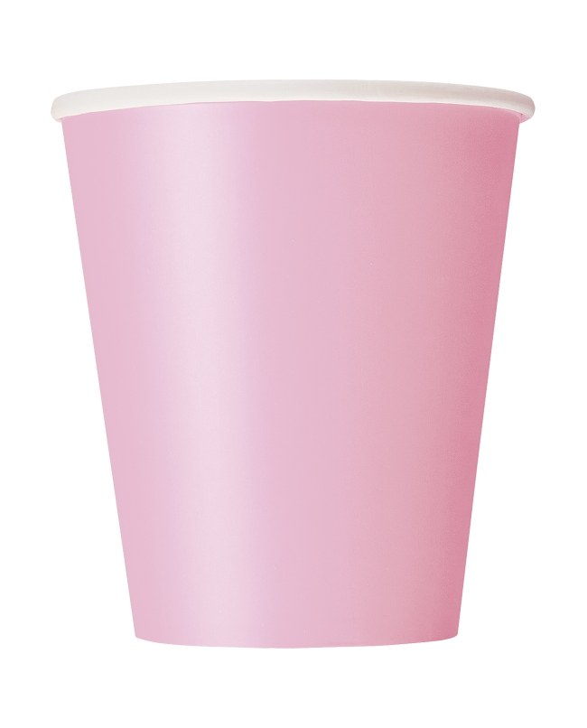 Vasos 266ml Rosa Pastel Carton ***OFERTA DTO NO ACUMULABLE