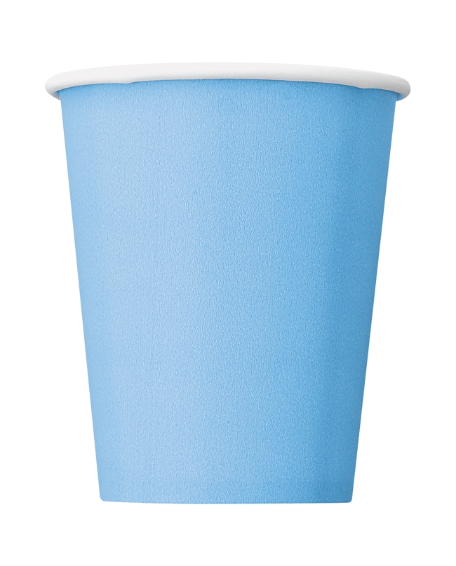 Vasos 266ml Azul Pastel Carton ***OFERTA DTO NO ACUMULABLE