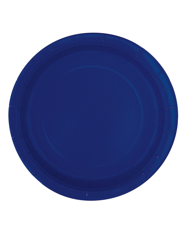 Platos 22,5cm Redondo Azul Marino Carton ***OFERTA DTO NO ACUMULABLE