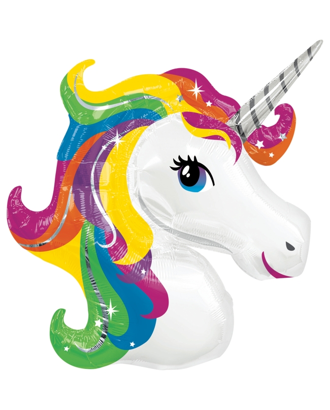 Forma Unicornio Arcoiris 83X73cm