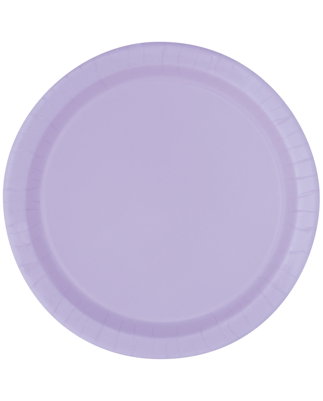 Platos 22,5cm Redondo Lila Carton ***OFERTA DTO NO ACUMULABLE