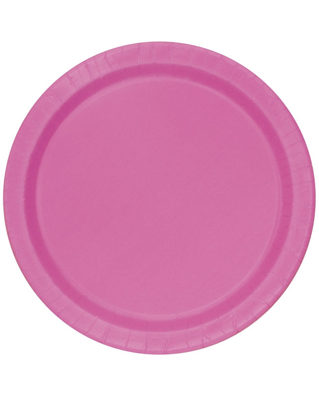 Platos 17,5cm Redondo Fucsia Carton ***OFERTA DTO NO ACUMULABLE