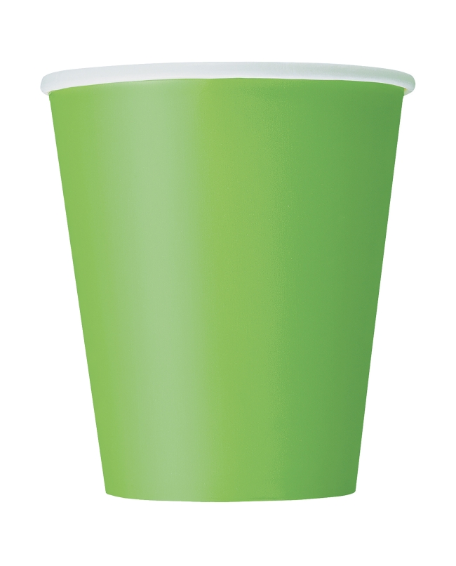 Vasos 266ml Verde Lima Carton ***OFERTA DTO NO ACUMULABLE