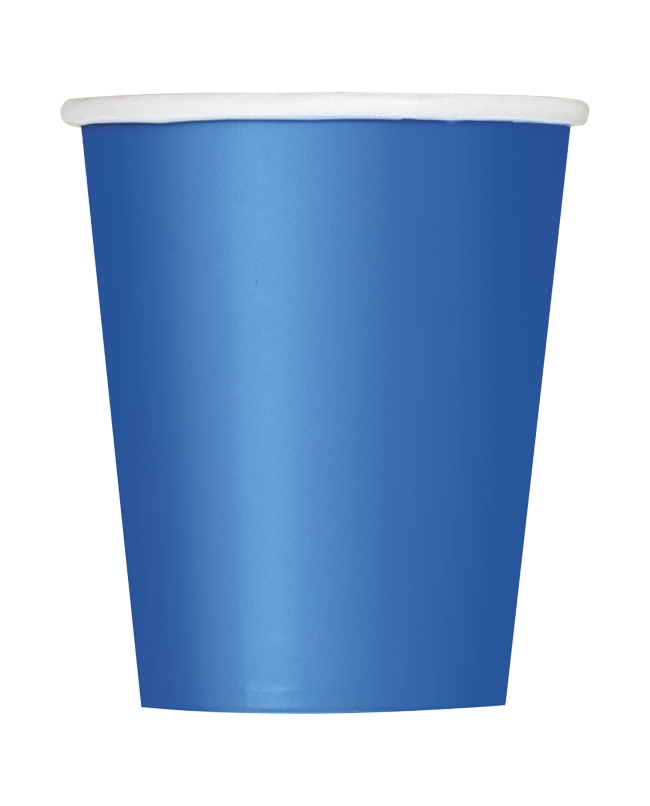 Vasos 266ml Azul Real Carton ***OFERTA DTO NO ACUMULABLE