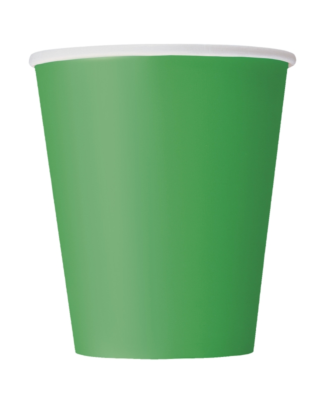 Vasos 266ml Verde Esmeralda Carton ***OFERTA DTO NO ACUMULABLE