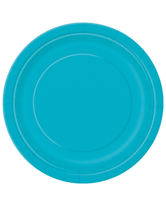 Platos 17,5cm Redondo Turquesa Carton ***OFERTA DTO NO ACUMULABLE