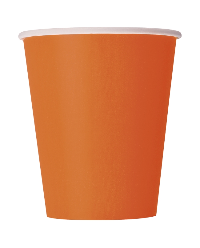 Vasos 266ml Naranja Carton ***OFERTA DTO NO ACUMULABLE