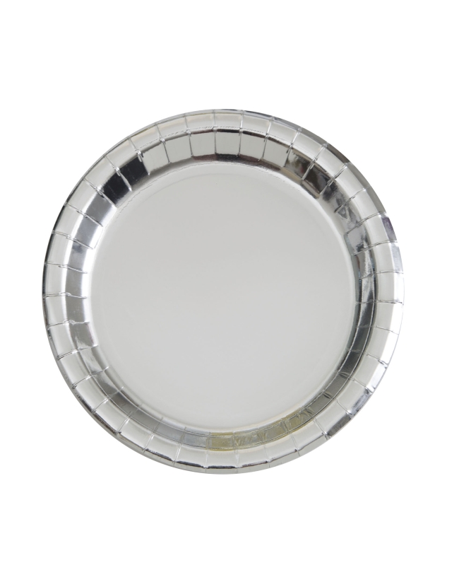 Platos 22,8cm Foil Plata