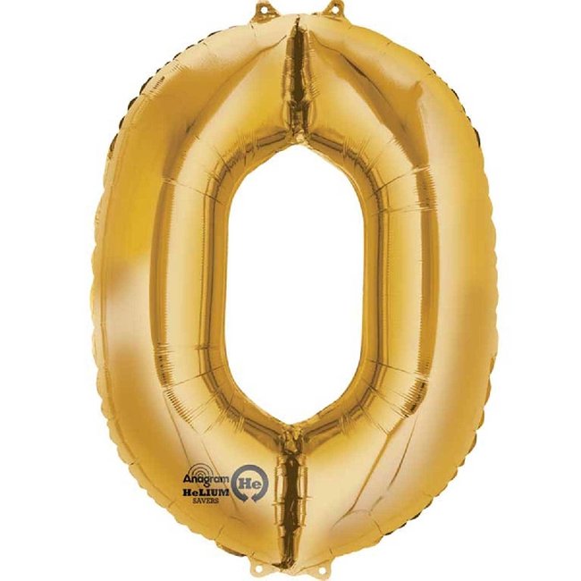 Mini Auto-Inflable Numero 0 Oro ***OFERTA DTO NO ACUMULABLE