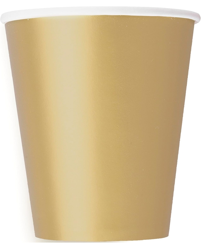 Vasos 266ml Oro Carton ***OFERTA DTO NO ACUMULABLE