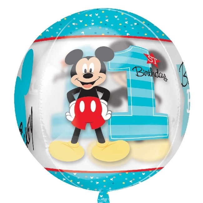 Orbz: Mickey 1 St Bday 15/38cm X 16/40cm ***OFERTA DTO NO ACUMULABLE