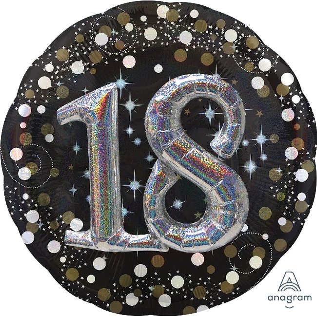 Globo de Cumpleaños 15 en 3D Celebración Sparkling - Metalizado 81cm