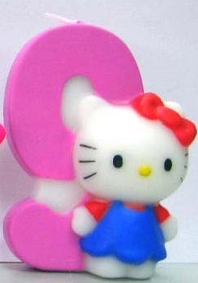 Vela Hello Kitty 7cm N&ordm; 9 ***OFERTA DTO NO ACUMULABLE