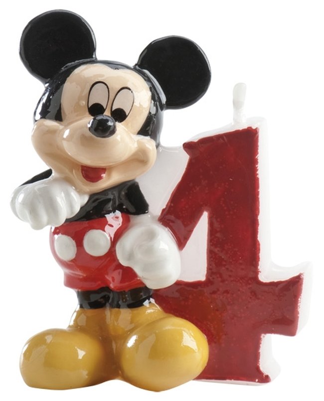 Vela Disney Mickey Nº 4 ***OFERTA DTO NO ACUMULABLE