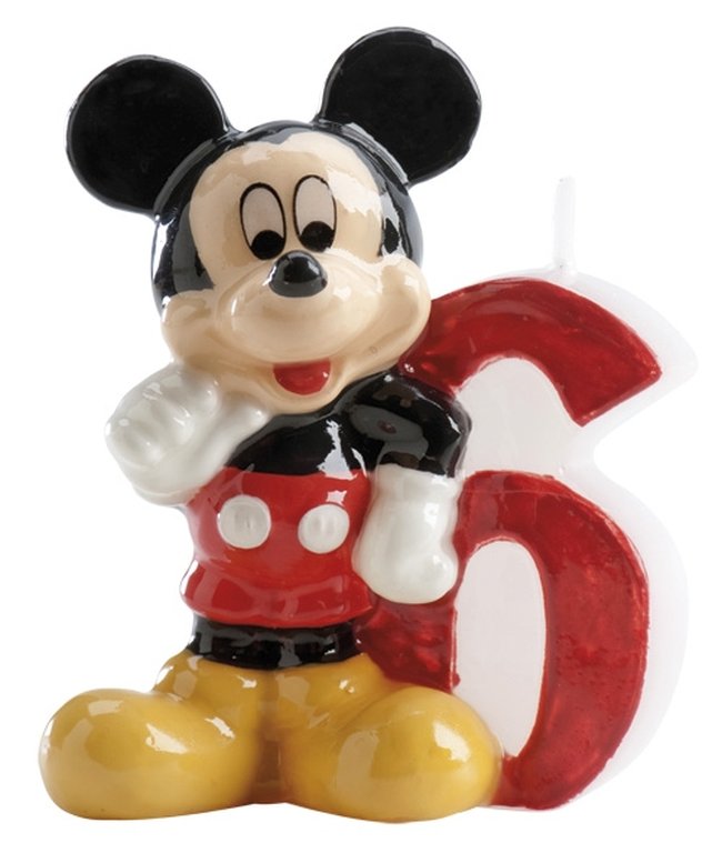 Vela Disney Mickey Nº 6 ***OFERTA DTO NO ACUMULABLE