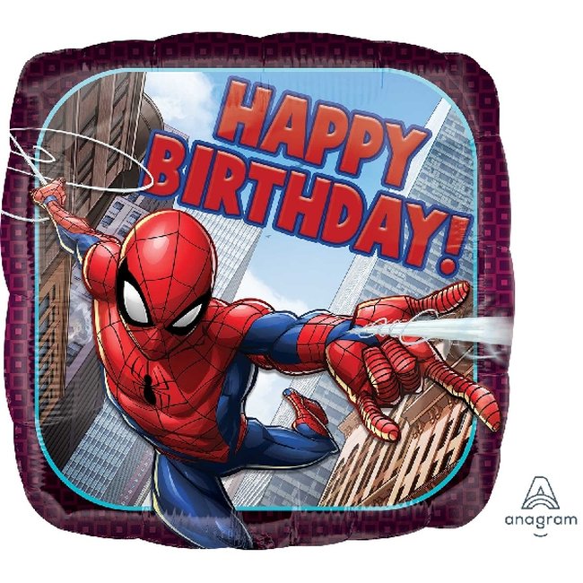Globo metalizado de Spiderman para cumpleaños-18''