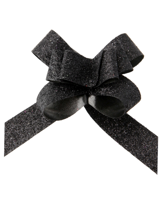 Lazo Facil Brillante Negro 1,4cm Poliprop. ***OFERTA DTO NO ACUMULABLE