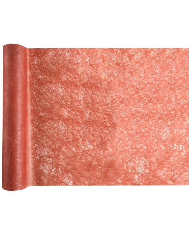 Camino Mesa Fanon Terracota 30cm X 5m Tejido No Tejido Poliester ***OFERTA DTO NO ACUMULABLE