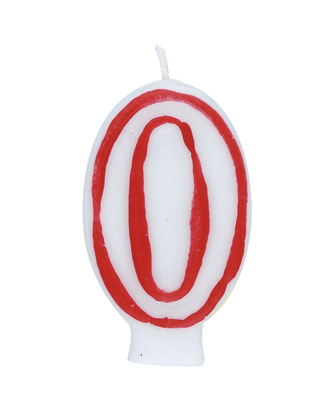 Vela Lujo Borde Rojo Nº 0