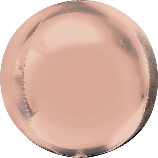 Globos Rosa Dorado Esfera - 40cm 