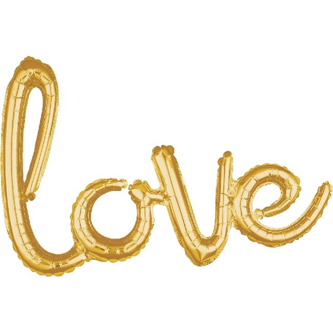 Love Script Phrase Oro 31/78cm x 21/53cm