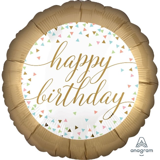 18/45cm Happy Birthday Confetti Fun 