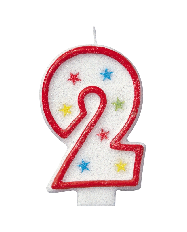 Vela Estrellas Nº 2 +Deco H.Bday