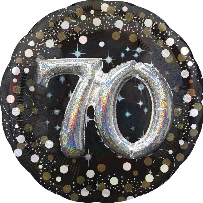 Oro Sparkling Celebration 70th Birthday Multi Balloons 