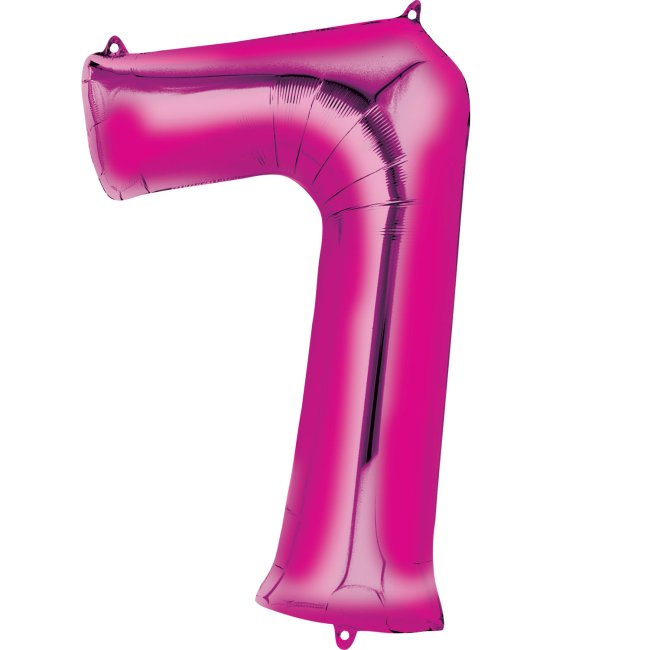 Mini Auto-Inflable Numero 7 Rosa ***OFERTA DTO NO ACUMULABLE