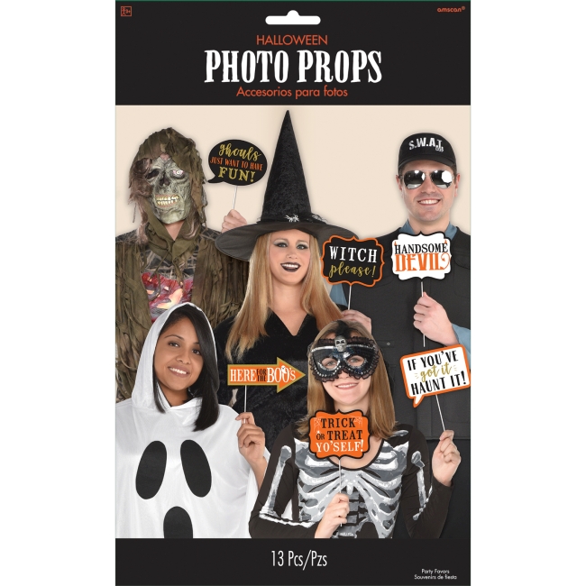 Photo Kit Booth Frases Halloween 35.5X21.5 cm