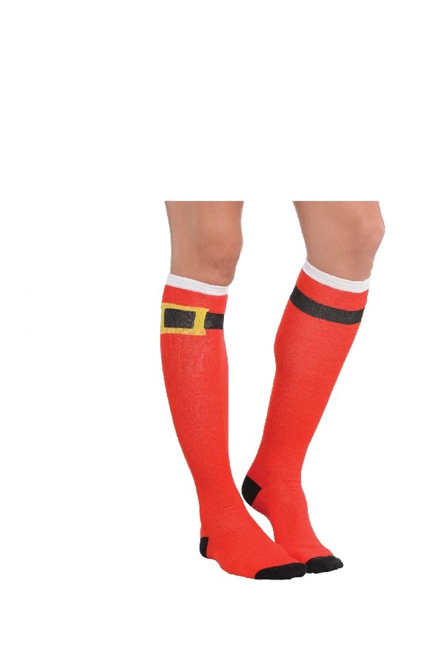 Disfraz Acc Socks Knee Santa Belt