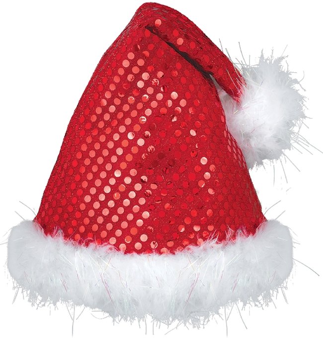 Disfraz Acc Gorro Sequined Plush Santa