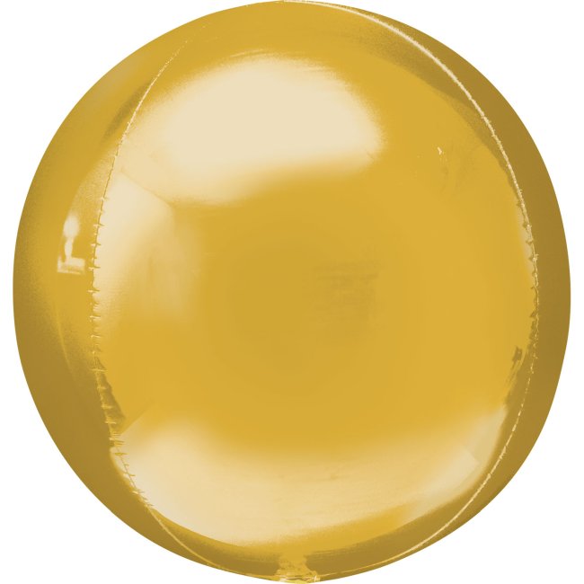 Globo esférico Orbz dorado gigante - metalizado 53cm